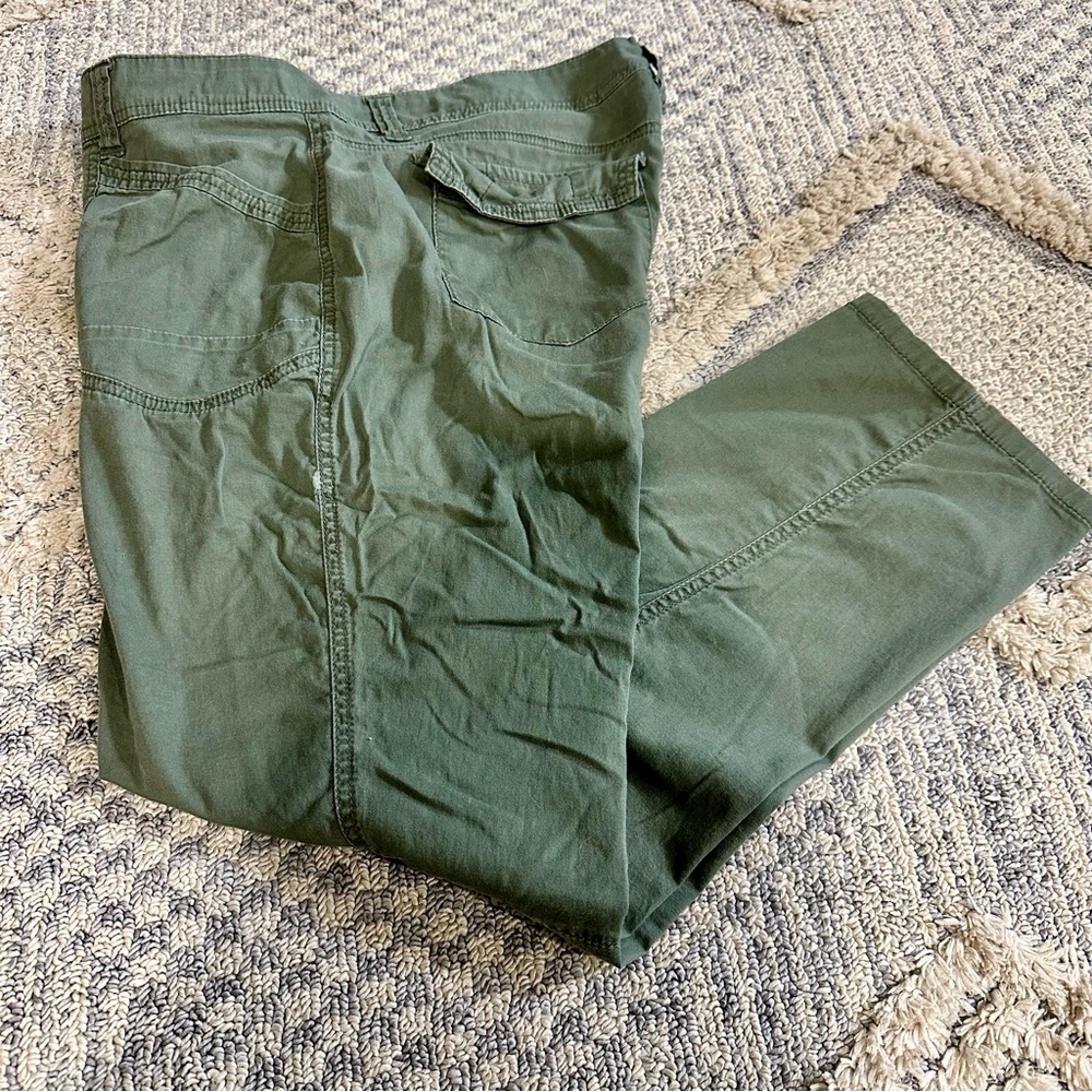 Women's Slim Olive Utility Pants